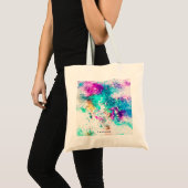 Abstract schilderen bevestigen tote bag (Voorkant (product))