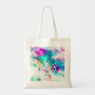 Abstract schilderen bevestigen tote bag