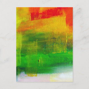 Abstract schilderen briefkaart