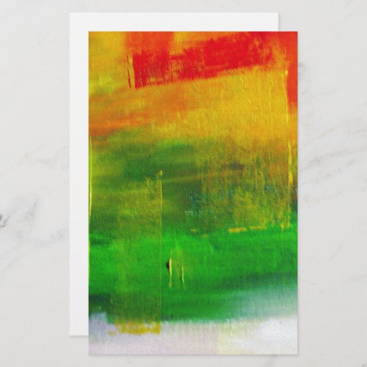 Abstract schilderen briefpapier (Voorkant / Achterkant)