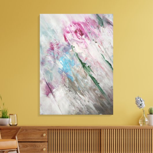 Abstract schilderen canvas afdruk (Insitu (Woonkamer))