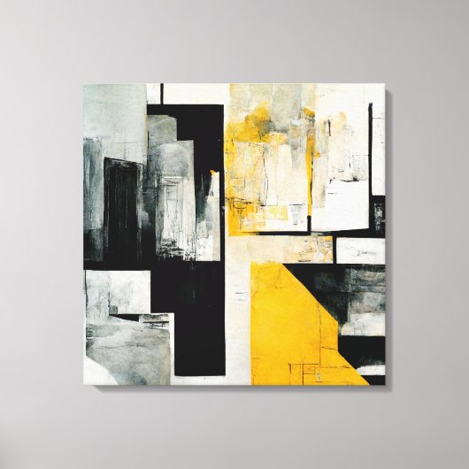 Abstract schilderen "Creative Surprise". Canvas Afdruk (Voorkant)