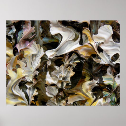 Abstract schilderen (detail) #832_B Poster (Voorkant)