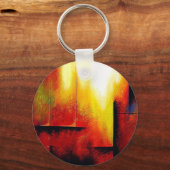 Abstract schilderen door Hizli Sleutelhanger (Voorkant)