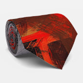 Abstract schilderen | Dynamische kleuren #61 Stropdas (Opgerold)