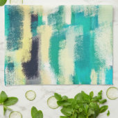 Abstract schilderen | Dynamische kleuren Theedoek (Gevouwen)