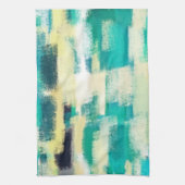 Abstract schilderen | Dynamische kleuren Theedoek (Verticaal)