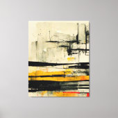 Abstract schilderen "Filosofie en abstractie". Canvas Afdruk (Voorkant)