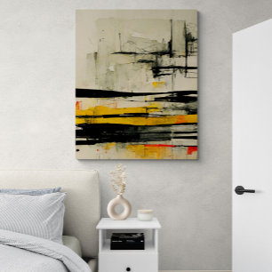Abstract schilderen "Filosofie en abstractie". Canvas Afdruk