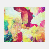 Abstract schilderen fleece deken (Voorkant (Horizontaal))