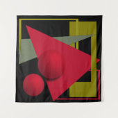 Abstract schilderen, geometrische vormen wandkleed (Voorkant (horizontaal))