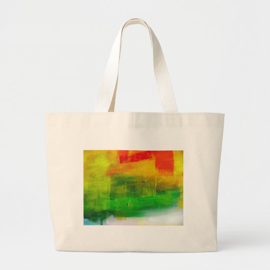 Abstract schilderen grote tote bag (Voorkant)