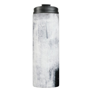 Abstract schilderen. Handgeschilderd trendy kunstw Thermosbeker
