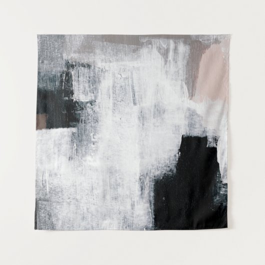 Abstract schilderen. Handgeschilderd trendy kunstw Wandkleed (Voorkant)