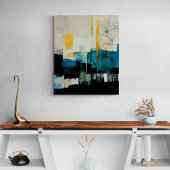 Abstract schilderen "hoge diepten". canvas afdruk