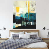 Abstract schilderen "hoge diepten". canvas afdruk (Insitu (Slaapkamer))