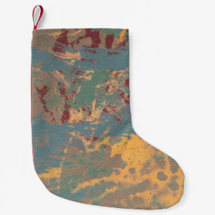 Abstract schilderen. Inkt handgemaakt afbeelding. Kleine Kerstsok