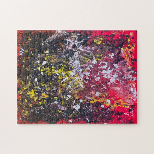 Abstract schilderen Jigzaag Puzzle Legpuzzel (Horizontaal)