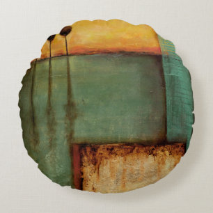 Abstract schilderen met pianosleutels rond kussen