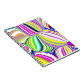 Abstract schilderen modern 3d effect in neonkol notitieboek (Rechterzijde)