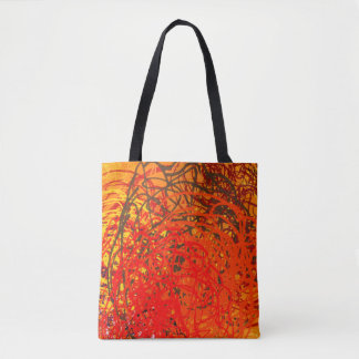 Abstract schilderen op canvas. Handkunst. Colorf Draagtas