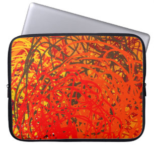 Abstract schilderen op canvas. Handkunst. Colorf Laptop Sleeve
