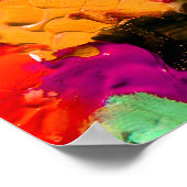 Abstract schilderen op Canvas Poster (Hoek)