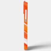 Abstract schilderen | Oranje witte Abstracte kunst Case-Mate iPhone Case (Achterkant / Links)
