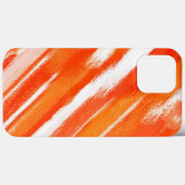 Abstract schilderen | Oranje witte Abstracte kunst Case-Mate iPhone Case (Achterkant (horizontaal))