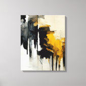 Abstract schilderen "Overzien van de wind". Canvas Afdruk (Voorkant)