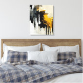 Abstract schilderen "Overzien van de wind". Canvas Afdruk (Insitu (Slaapkamer))