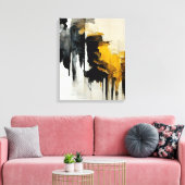 Abstract schilderen "Overzien van de wind". Canvas Afdruk (Insitu (Woonkamer))