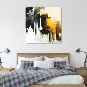 Abstract schilderen "Overzien van de wind". Canvas Afdruk (Insitu (Slaapkamer))