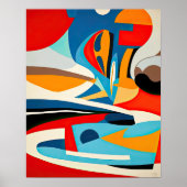 Abstract schilderen poster (Voorkant)