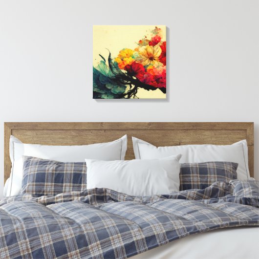 Abstract schilderen "Pygmy Ambrosia". Canvas afdru (Insitu (Slaapkamer))