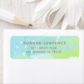 Abstract schilderen | Retouradreslabel Etiket (Insitu)