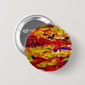 Abstract schilderen ronde button 5,7 cm (Voorkant /achterkant)