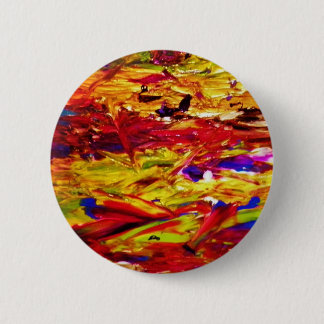 Abstract schilderen ronde button 5,7 cm