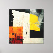 Abstract schilderen "Tropische trillingen". Canvas Afdruk (Voorkant)