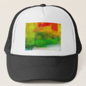 Abstract schilderen trucker pet (Voorkant)