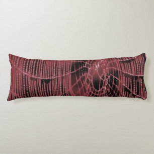 Abstract schilderen van een magenta roze kobweb lichaamskussen