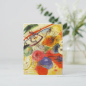 Abstract schilderen van Kandinsky Black Strokes Briefkaart (Staand voorkant)