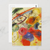 Abstract schilderen van Kandinsky Black Strokes Briefkaart (Voorkant / Achterkant)