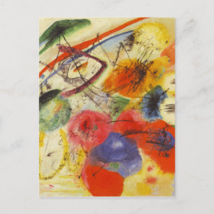 Abstract schilderen van Kandinsky Black Strokes Briefkaart