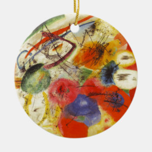 Abstract schilderen van Kandinsky Black Strokes Keramisch Ornament