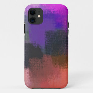 Abstract schilderen VINTAGE 2 iPhone 11 Hoesje