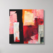 Abstract schilderen "vreedzame beloften". Canvas P Afdruk (Voorkant)