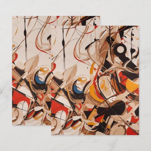Abstract schilderij (Voorkant / Achterkant)