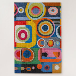Abstract schilderij 1014 stuk puzzel