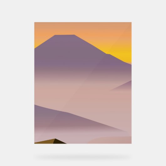 Abstract schilderij acryl bord (Voorkant)